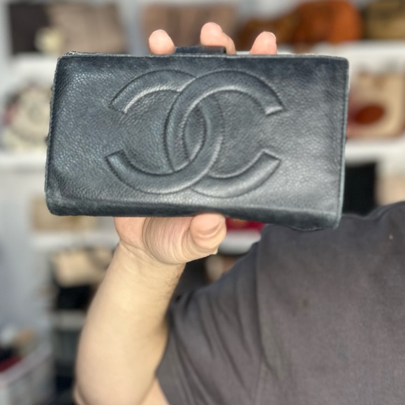 Handbags - Chanel Black Leather Wallet